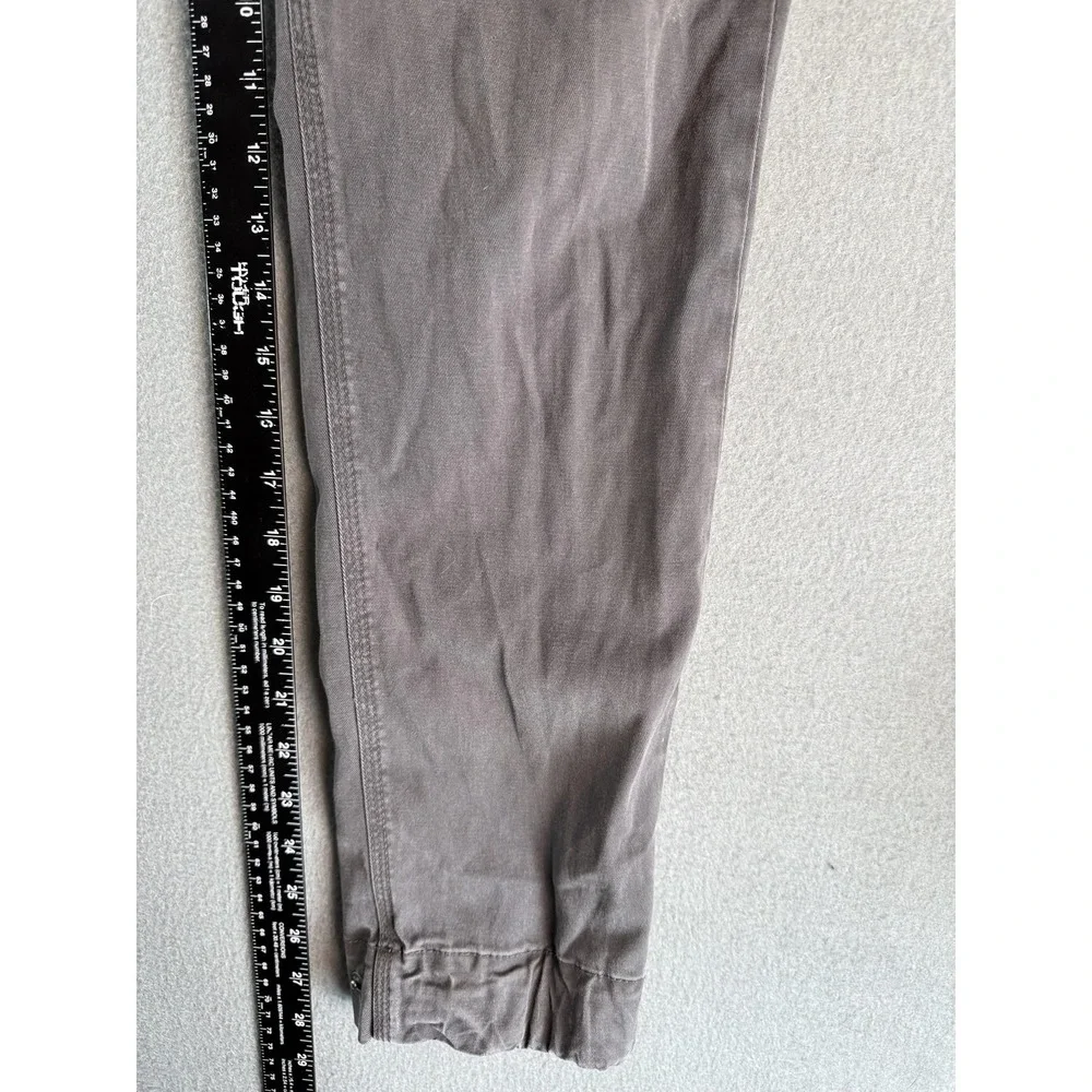 DU/ER Pants Mens 32x30 Gray Slim Fit Cargo Canvas Ankle Zip Travel MPTH1006